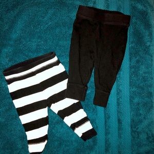 Two pairs baby girl pants